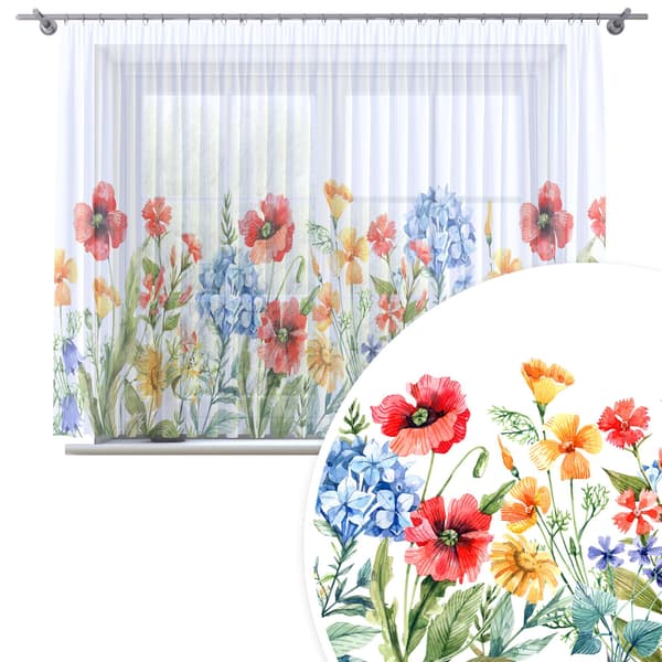 Gardin på tape print 379