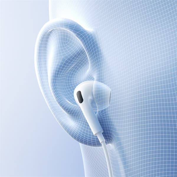 USB-C Kablede In-Ear Hovedtelefoner - Hvide
