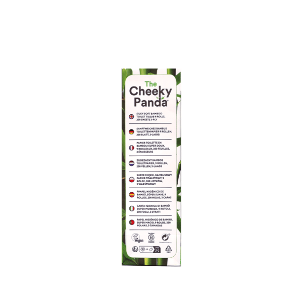 The Cheeky Panda ECO 3-lagers bambu toalettpapper 4 rullar