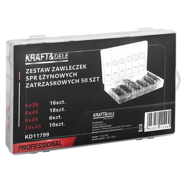 Fjederlåsestifter 50 stk. KD11799