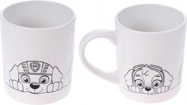 Keramikkrus til maling med Paw Patrol maling