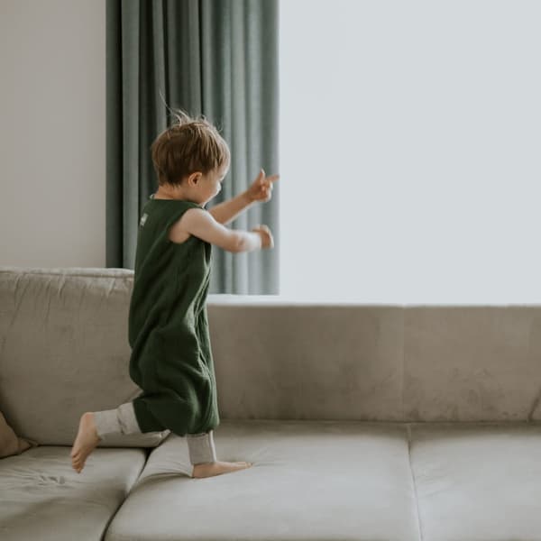Muslinfotsovsäck M (3-5 år) Beige