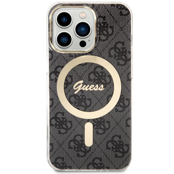 Guess IML 4G MagSafe-etui til iPhone 13 Pro / 13, sort