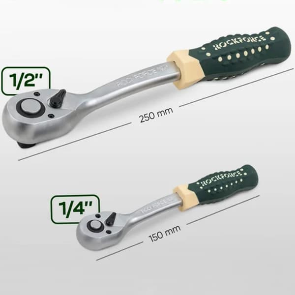 ROCKFORCE VÆRKTØJSSÆT 125 + 6 ELEMENTER PREMIUM Cr-Mo CrV-sæt
