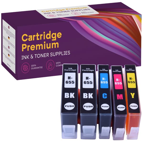 5x blæk til HP GP-H655XL CMYKK