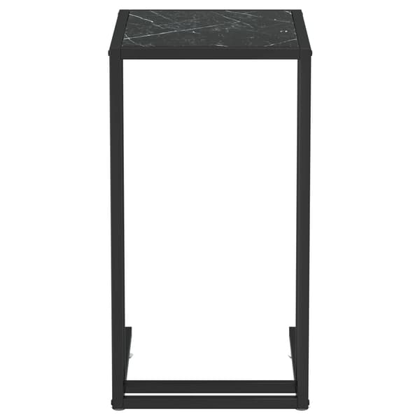vidaXL computer sidebord sort marmor 50x35x65 cm