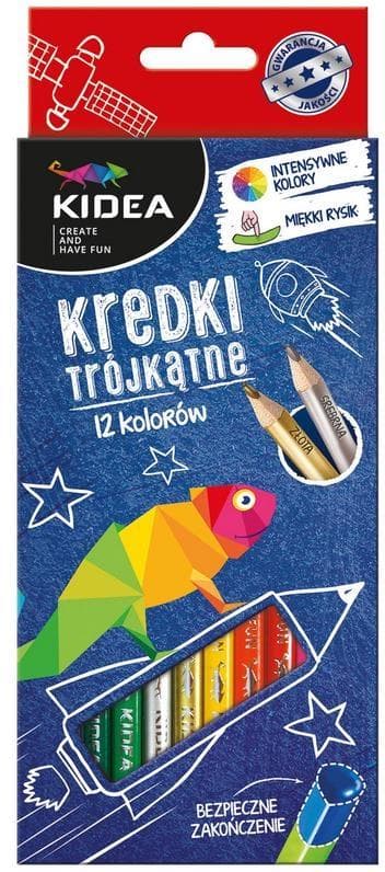 KIDEA 12-farve trekantede farveblyanter