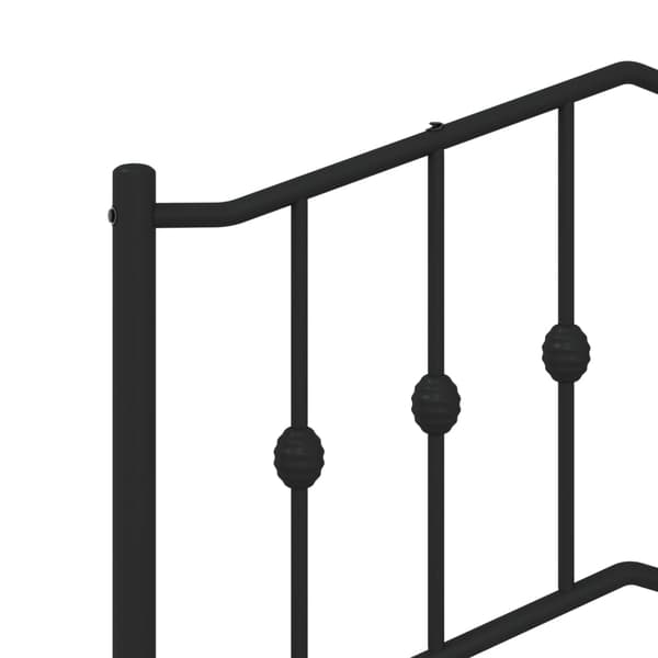 vidaXL metalsengegavl sort 107 cm