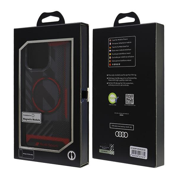 Audi IML Sport MagSafe-etui til iPhone 16 Pro Max, sort