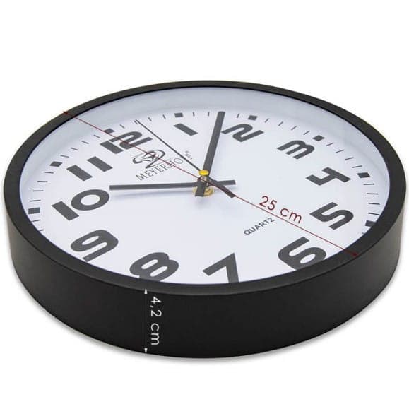 25 cm analog kvartsväggklocka MH-9884P1