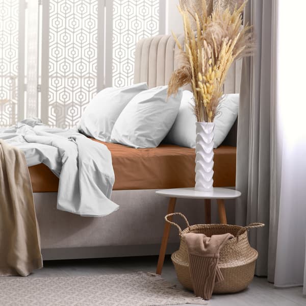 Stræklagen 90x200 COTTON TERRY FREYLE chokoladebrun