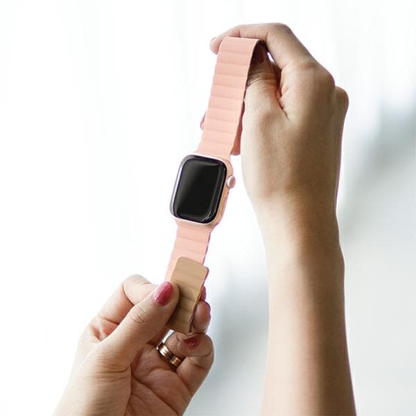 Araree Silikonearmbånd til Apple Watch 38/40/41mm Lyserød Grøn