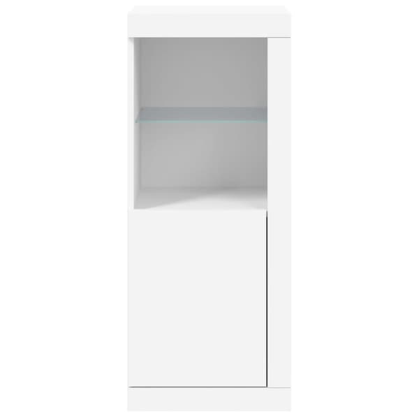 vidaXL LED-skåp vit 41x37x100 cm