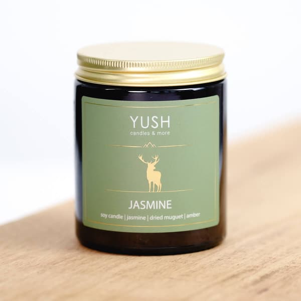 Jasmin - JASMIN DUFTLYS MED SOJA - YUSH - 180ML