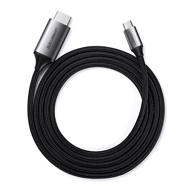 HDMI til USB-C 4K 60Hz 1,5m sort-gråt adapterkabel