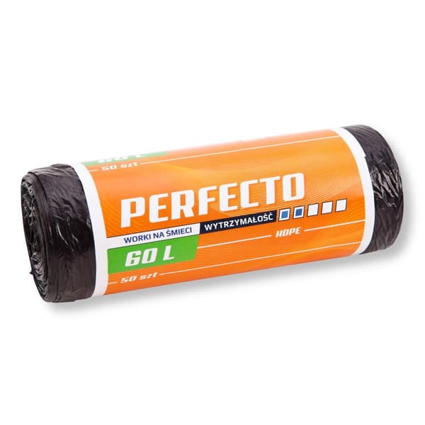 Affaldssække 60L sorte HD 50 stk