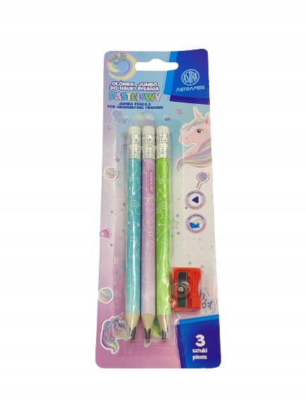 ASTRAKIDS UNIC HB jumbo triangulära grafitpennor