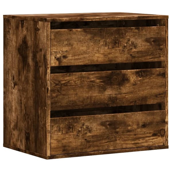 vidaXL kommode, røget eg, 60x41x58 cm, træbaseret materiale