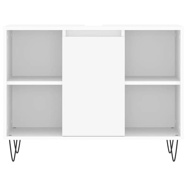 vidaXL Badrumsskåp, Vit, 80x33x60 cm, Träbaserat material
