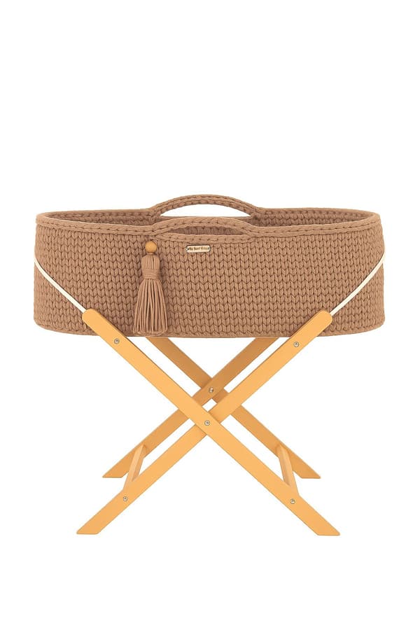 Moses korg BOHO Handgjord med stativ sand