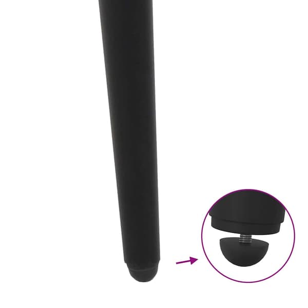 vidaXL sofabordben, 4 stk., sort, 72-73 cm, stål