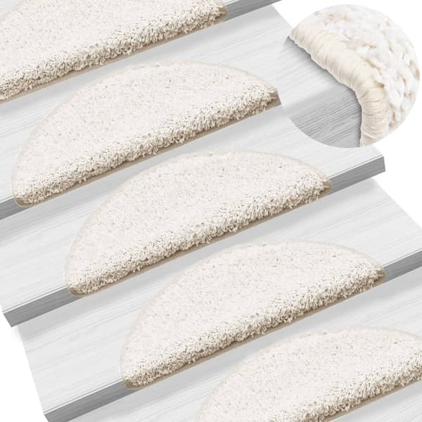 vidaXL Trappsteg, 10 st, 56x17x3 cm, Vit