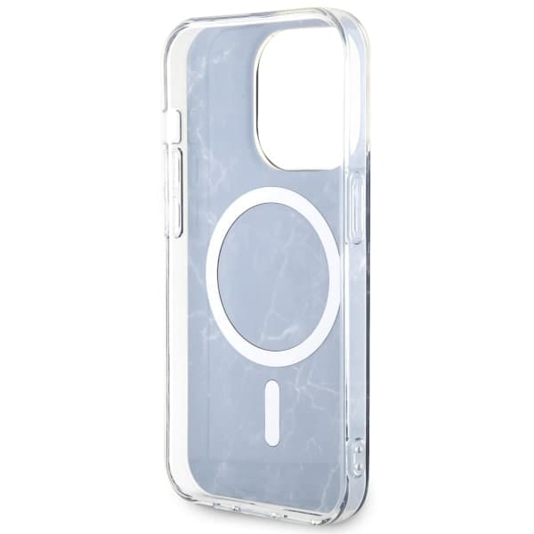 Guess Golden Marble MagSafe-etui til iPhone 14 Pro Max, sort