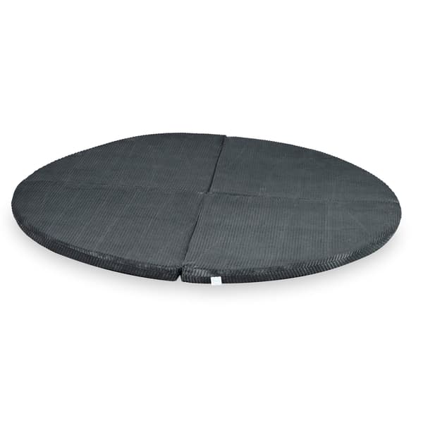 Rund vikmatta, diameter 160, Corduroy Grafit