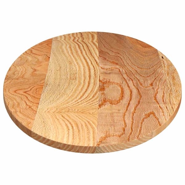 vidaXL bordplade brun 140x60x2 cm massivt egetræ oval