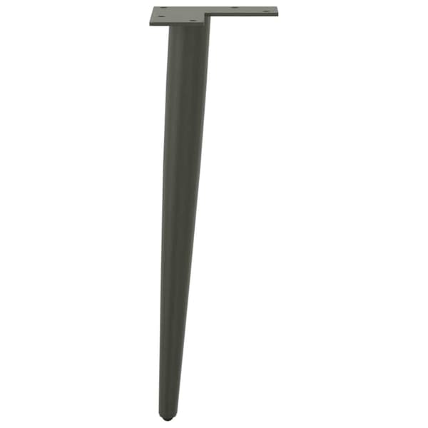 vidaXL Soffbordsben, 4 st, Antracit, 42-43 cm, Stål