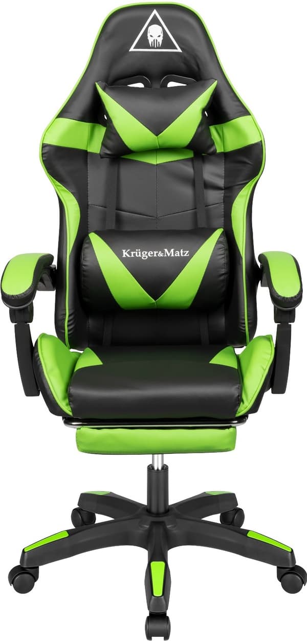 Kruger & Matz GX-150 Sort/Grøn Gamingstol