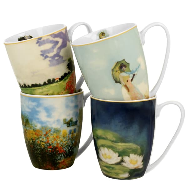 Set med 4 Claude Monet-muggar 350 ml