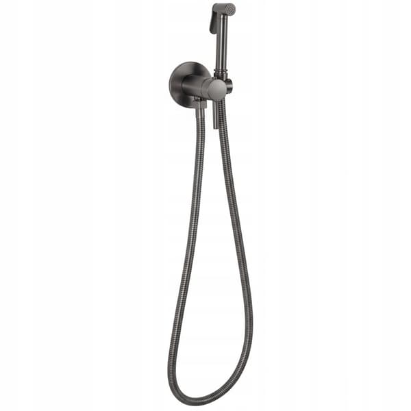 Skjult bidetarmatur titanium mat grå Loop Lungo bidet
