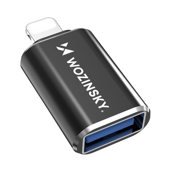 iPhone Lightning til USB-A OTG-adapter - sort