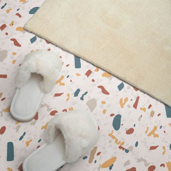 Nem montering vinylflisepakke abstrakt formmønster 9x30x30 cm