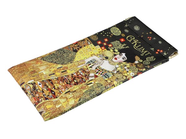 Carmani, blødt brilleetui ca. 9x18cm - Gustav Klimt/Adele