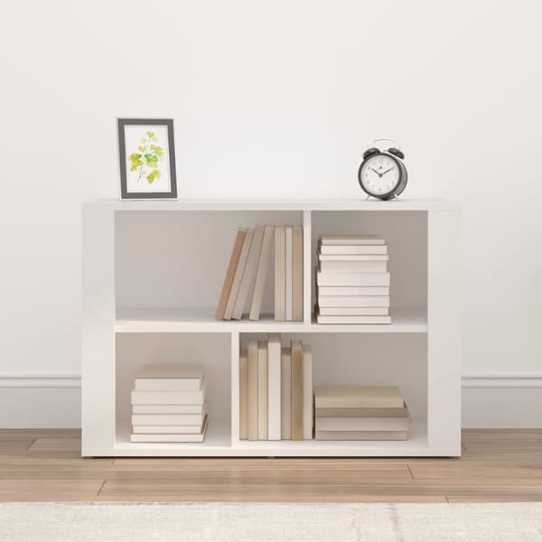 vidaXL kommode, hvid, 80x30x54 cm, træbaseret materiale