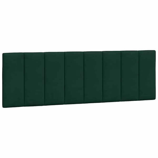 vidaXL Sängynpäädyn tyyny, tummanvihreä, 160 cm, sametti