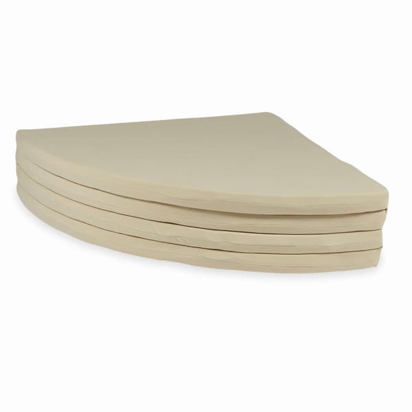Legemåtte 160 cm til børn, rund, foldbar, beige