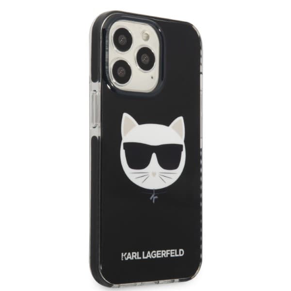 Karl Lagerfeld Choupette Head-etui til iPhone 13 Pro / 13, sort