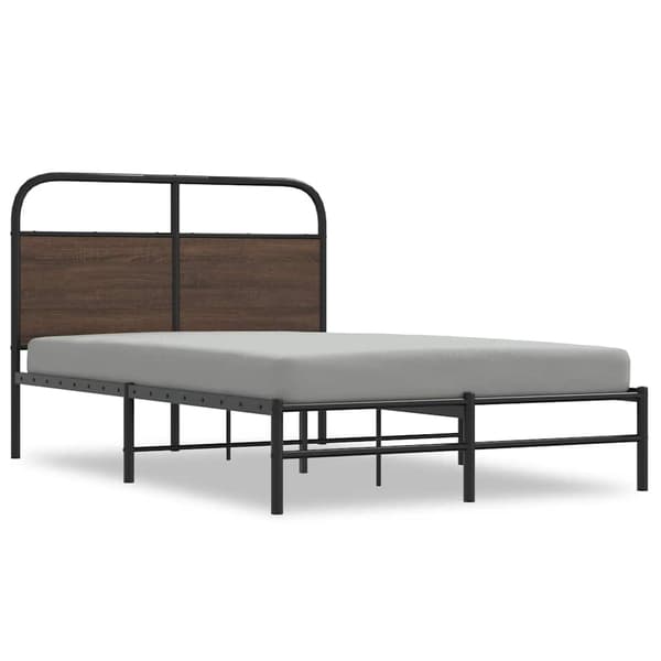 vidaXL Seng uden madras, 120x190 cm, brun eg
