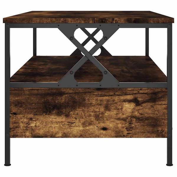 vidaXL sofabord røget eg 100x51x45 cm