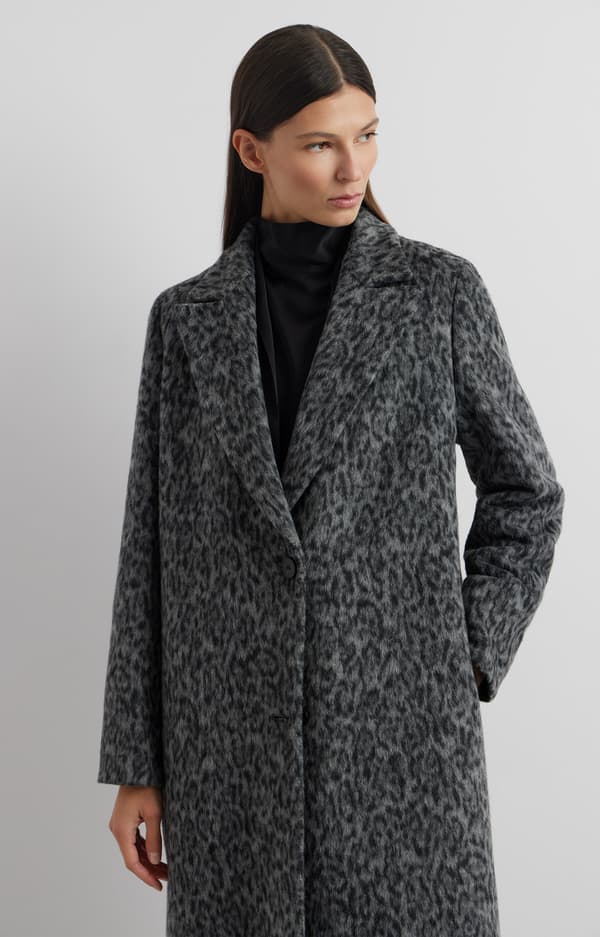 Leopardikuvioinen takki L/XL