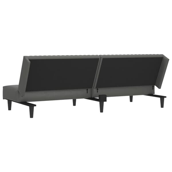 vidaXL 2-personers sofa, grå, kunstlæder