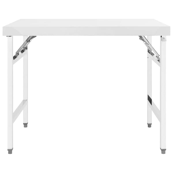 vidaXL foldbart køkkenbord 100x60x80 cm rustfrit stål