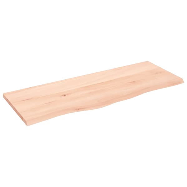 vidaXL bordplade 100x40x2 cm ubehandlet egetræ