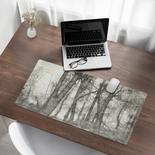 Sepia Forest Sketch halkfri gamingmusemåtte 90x45 cm