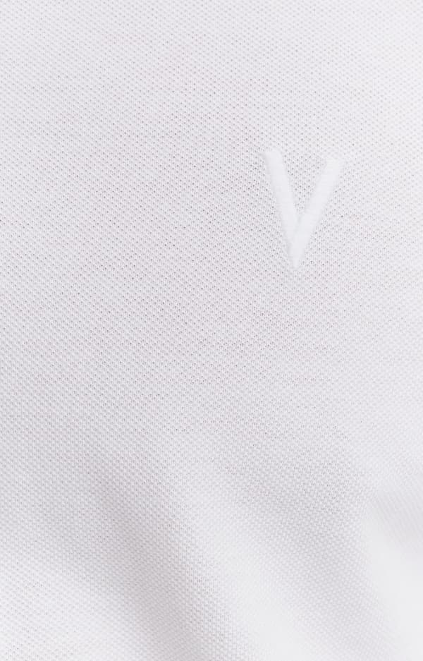 Ensfarvet polo XL