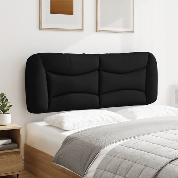 vidaXL hovedgærdehynde, sort, 120 cm, stof