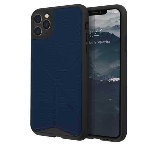 UNIQ Transforma iPhone 11 Pro Max cover blå/marineblå panter